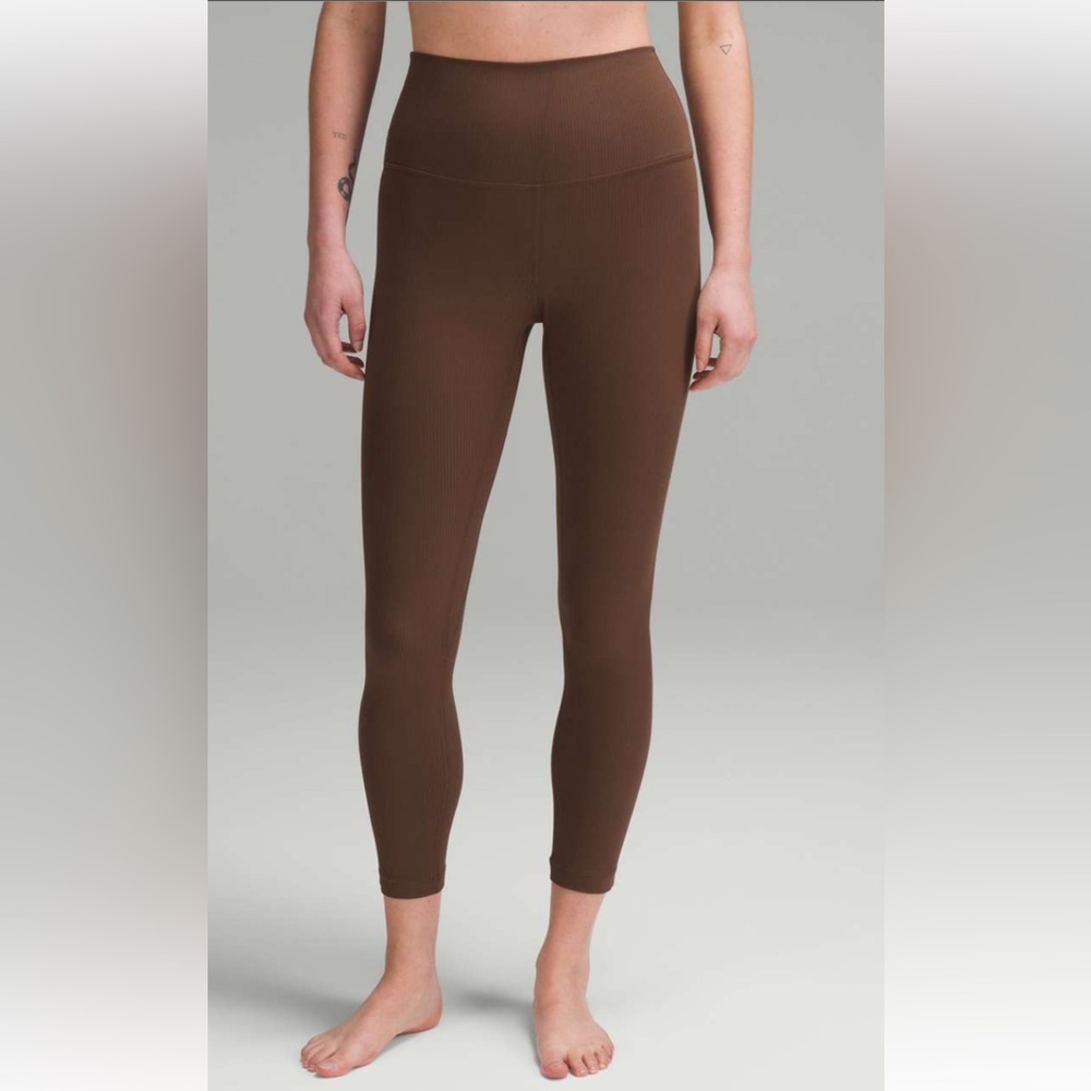 Lululemon Align Ribbed High-Rise Pant 25” Java - Picture 9 of 16
